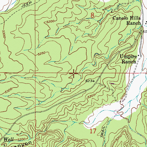Topographic Map of Lee Stock Tank, AZ