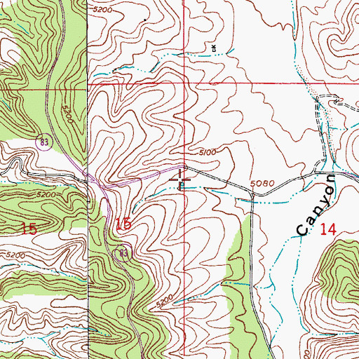 Topographic Map of George Stock Tank, AZ