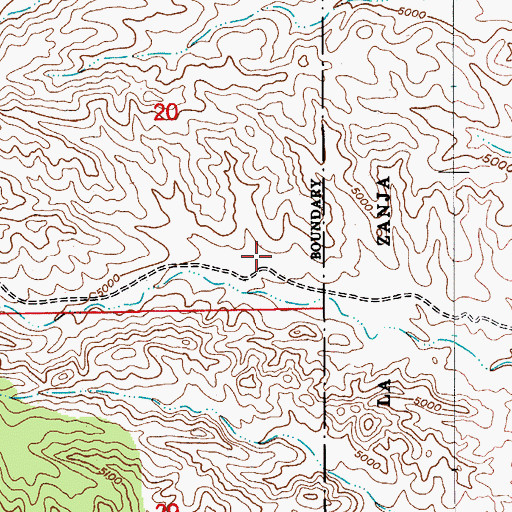 Topographic Map of Bennett Corral, AZ