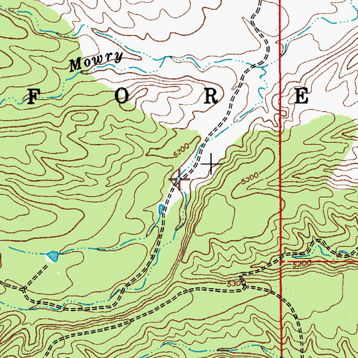 Topographic Map of Sepprel Corral, AZ