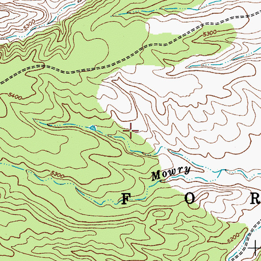 Topographic Map of Lower Mowry Corral, AZ