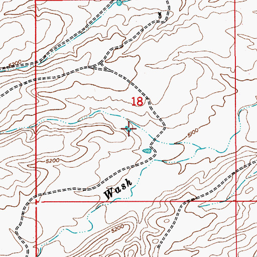 Topographic Map of Number Three Corral, AZ