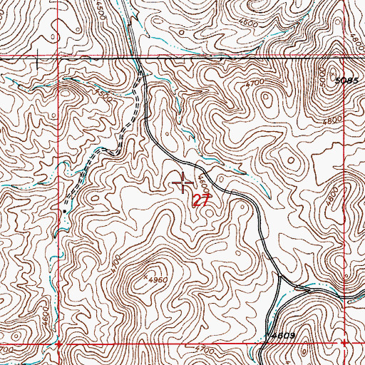 Topographic Map of Kerr-McGee Tank, AZ