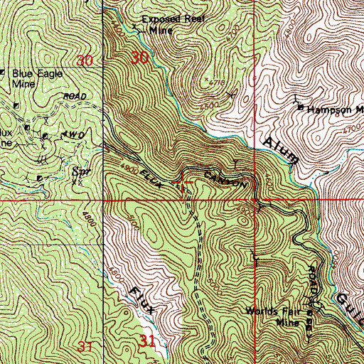Topographic Map of Flux Well, AZ