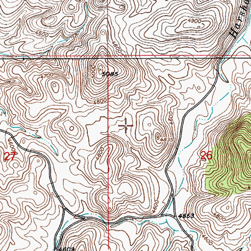 Topographic Map of Knoll Tank, AZ