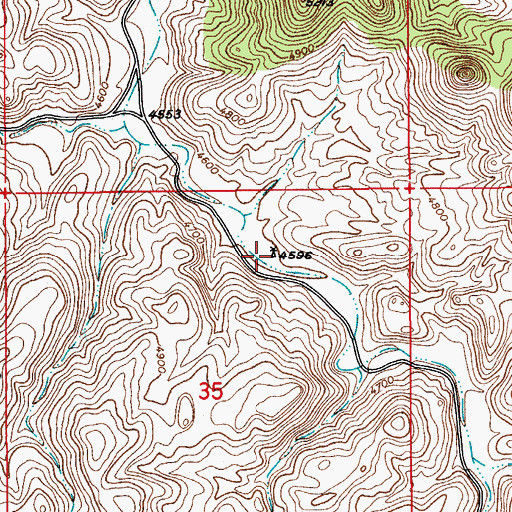 Topographic Map of Corral Canyon Well, AZ