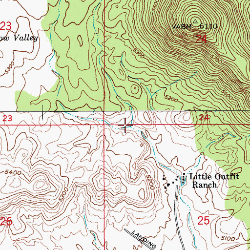 Topographic Map of Bide Spring, AZ