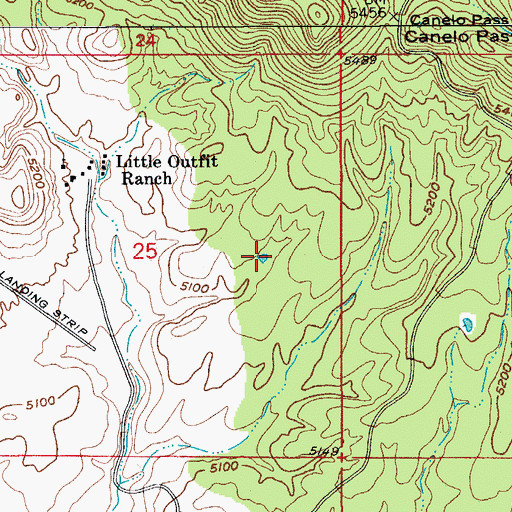 Topographic Map of Home Tank, AZ