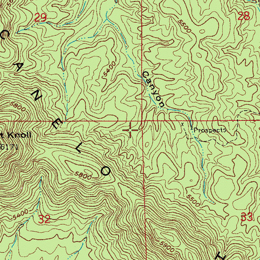 Topographic Map of Middle Canyon Tank, AZ