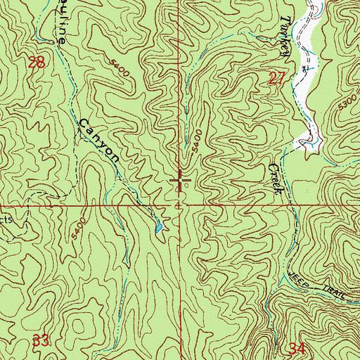 Topographic Map of Silver Tank Storage, AZ