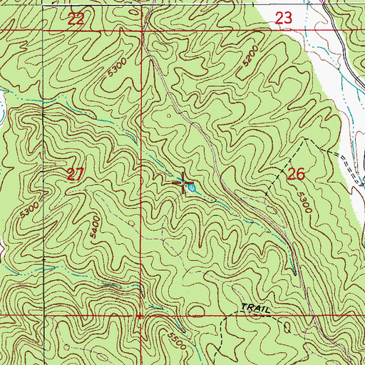 Topographic Map of Sawtelle Tank, AZ