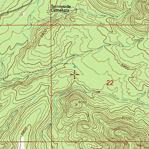 Topographic Map of Lone Mountain Corral, AZ