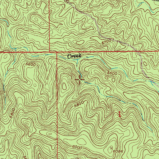 Topographic Map of Concrete Tank, AZ