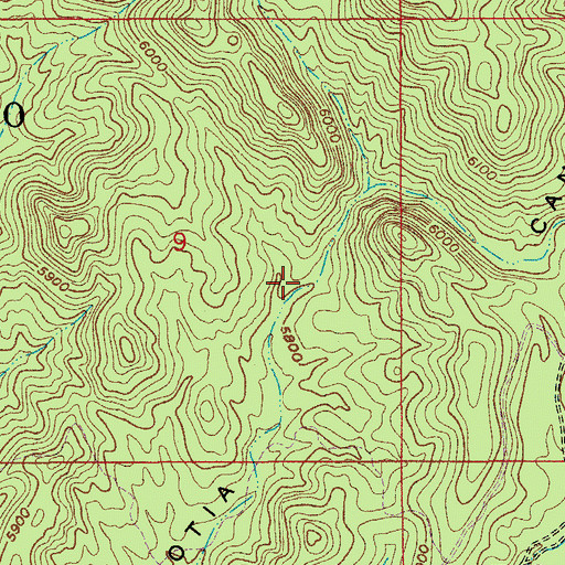 Topographic Map of Scotia Corral, AZ