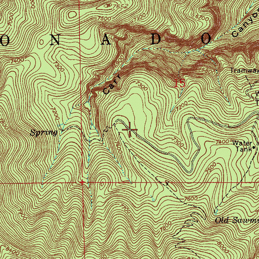 Topographic Map of Ramsey Vista Trail Head, AZ