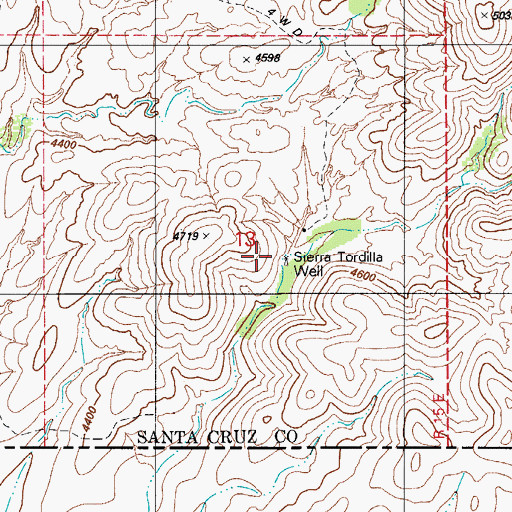 Topographic Map of Sierra Tordilla Corral, AZ