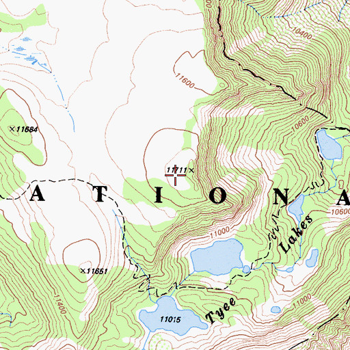 Topographic Map of Table Mountain, CA