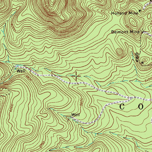 Topographic Map of Santa Nio Corral, AZ