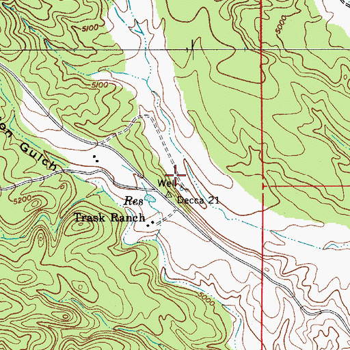 Topographic Map of Callahan Corral, AZ