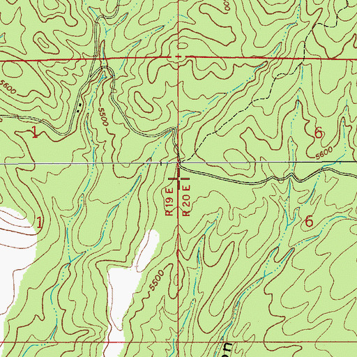 Topographic Map of Bob Lucy Corral, AZ
