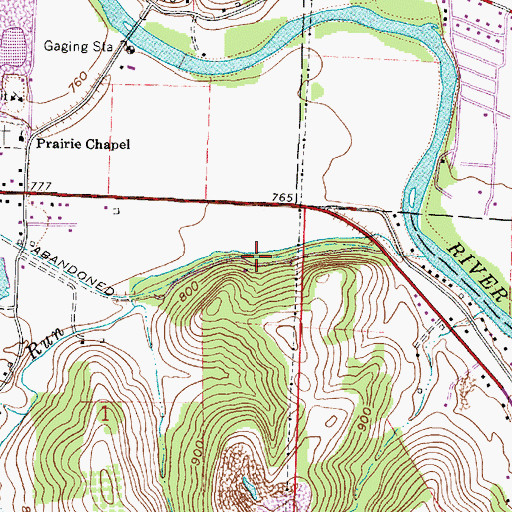 Topographic Map of Edgewood Terrace, OH
