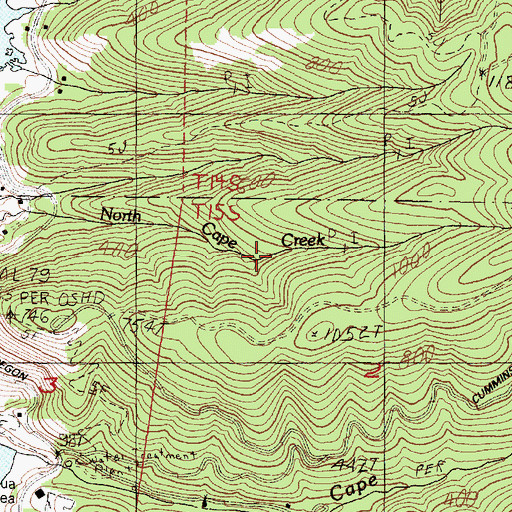 Topographic Map of Amanda's Statue, OR