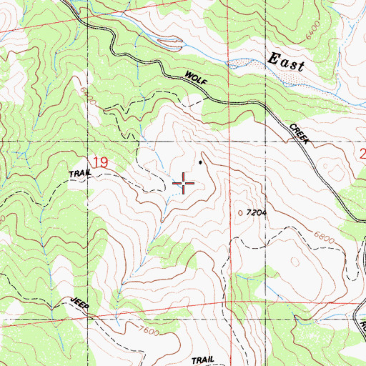 Topographic Map of Merrill Borrow Pit, CA