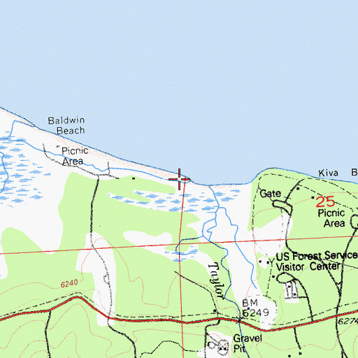 Topographic Map of Tallac Creek, CA