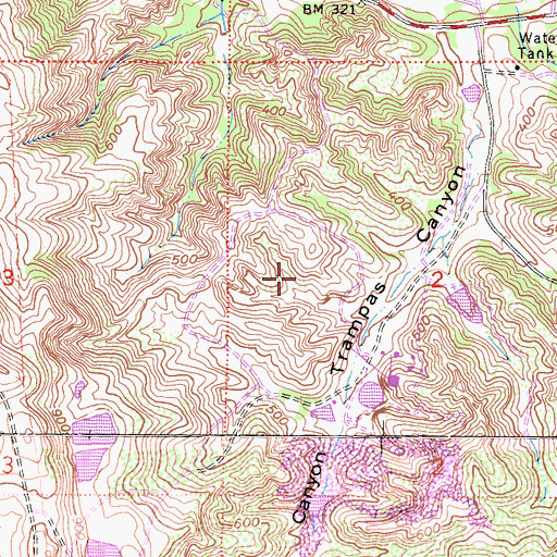 Topographic Map of Mission Viejo Sand Pit, CA