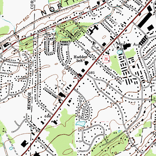 Topographic Map of Freedom Assembly of God, OH