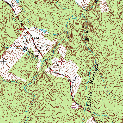 Topographic Map of Hunting Run Park, VA