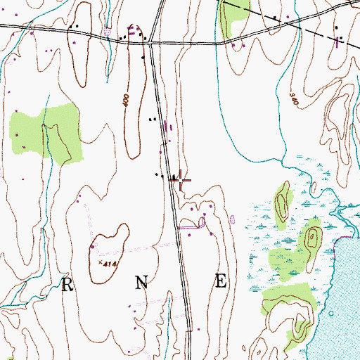 Topographic Map of Maille Dairy Farm, VT