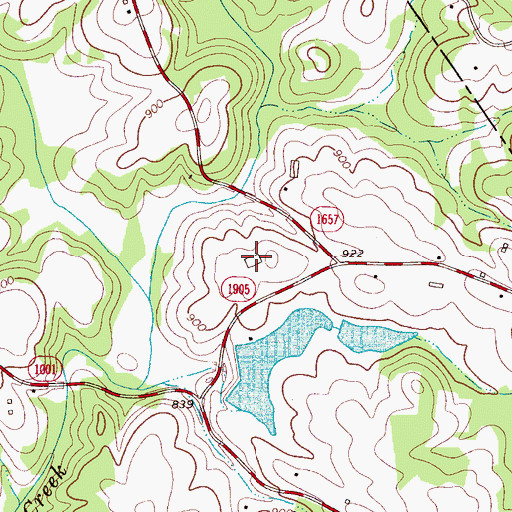 Topographic Map of River Taw Farms, NC
