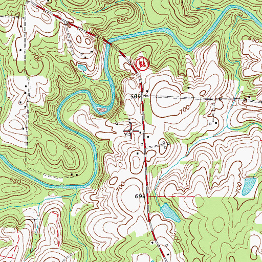 Topographic Map of Riverside Dairy Farm, NC