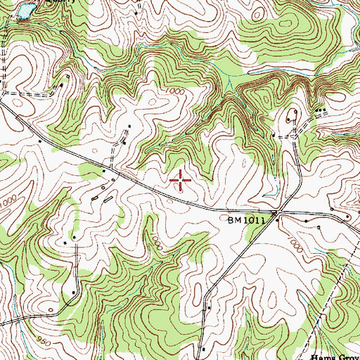 Topographic Map of Dobson Dairy Farm, NC