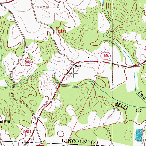 Topographic Map of Beam Dairy Farm, NC