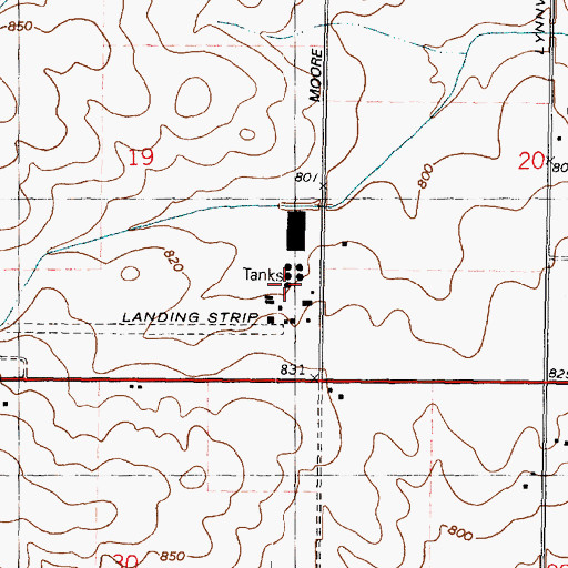 Topographic Map of Maplehurst Stock Farm, IL