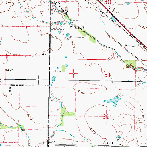 Topographic Map of West End Disposal Facility, IL
