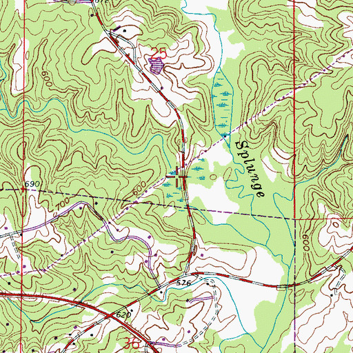 Topographic Map of Black Swamp (historical), AL