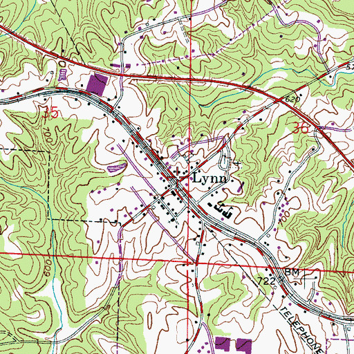 Topographic Map of Black Swamp, AL