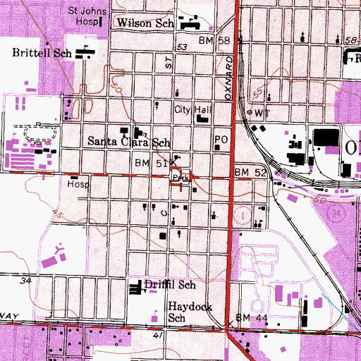 Topographic Map of Church for the Nations, CA