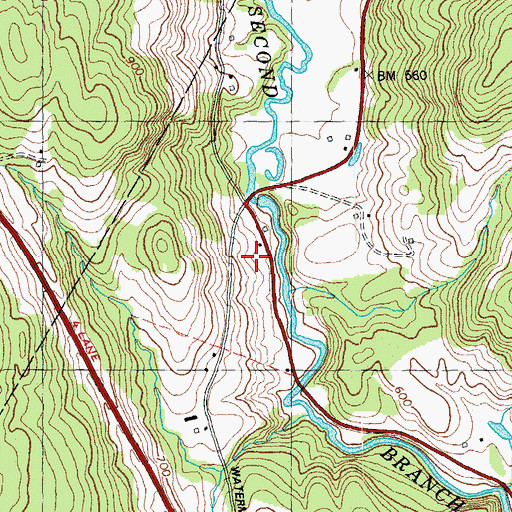 Topographic Map of Lone Oak Farm, VT