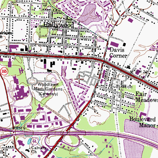 Topographic Map of Newtown, VA