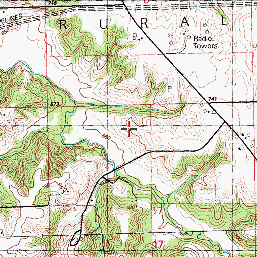 Topographic Map of Quad Cities Landfill, IL