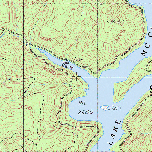 Topographic Map of Tarantula Gulch, CA