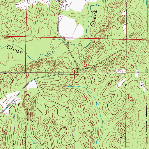 Topographic Map of Low Gap, AL