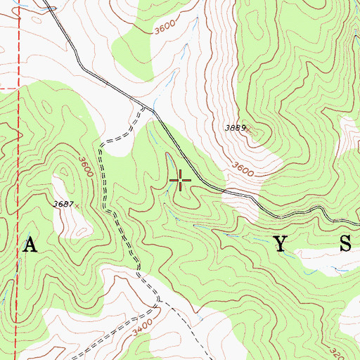 Topographic Map of Moretti Pit, CA