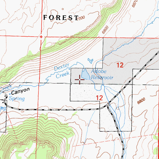 Topographic Map of Taylor Canyon, CA