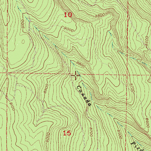Topographic Map of Amarilla Tank, NM