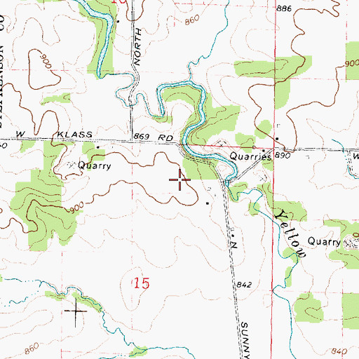 Topographic Map of Bonnett Dairy Farms, IL
